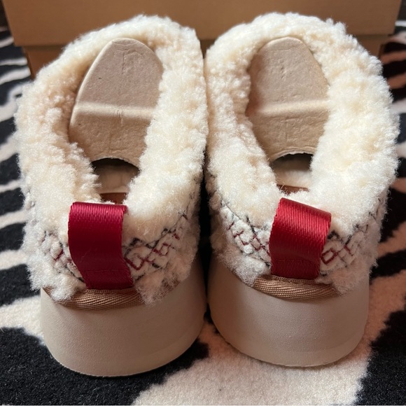 NWT UGG Tazz UGGBraid Platform Slippers Clogs Natural Size Women 7 - Picture 12 of 15